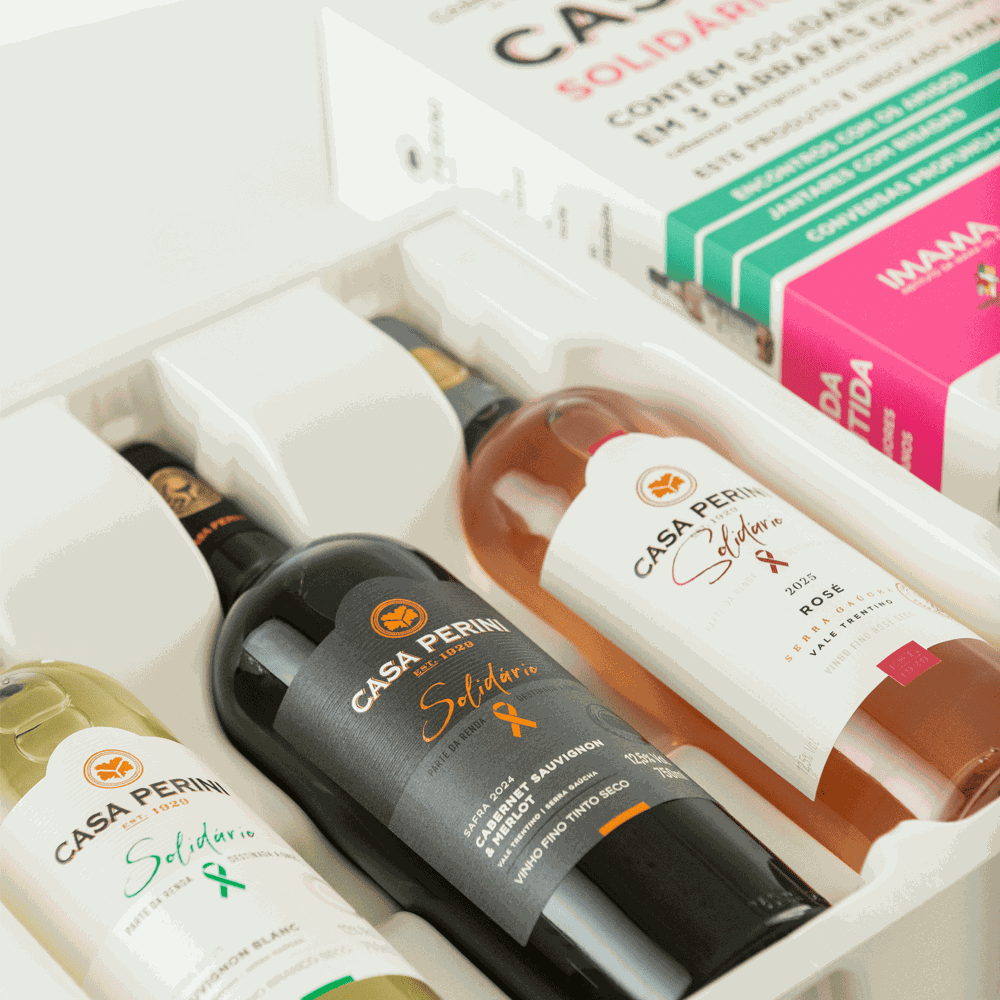BOX VINHO SOLIDARIO (3X750ML) - CASA PERINI