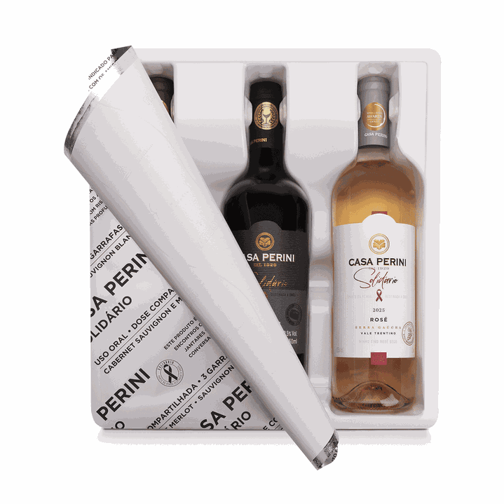 BOX VINHO SOLIDARIO (3X750ML) - CASA PERINI